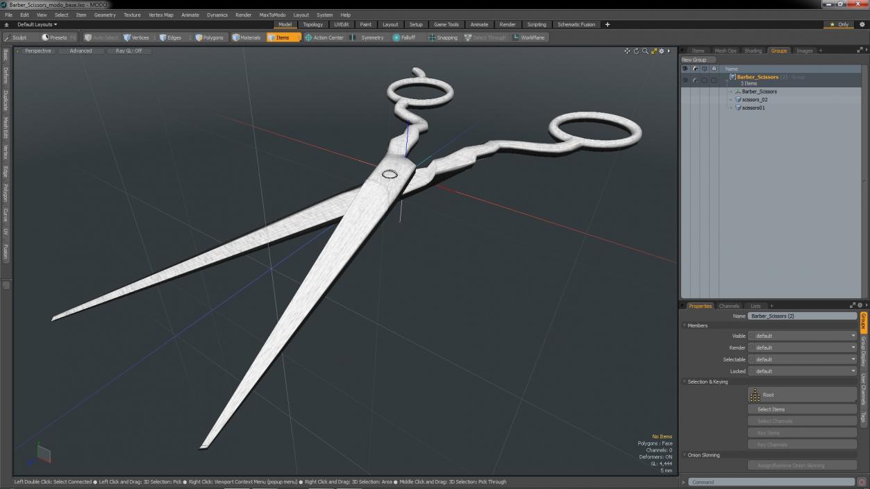 3D model Barber Scissors