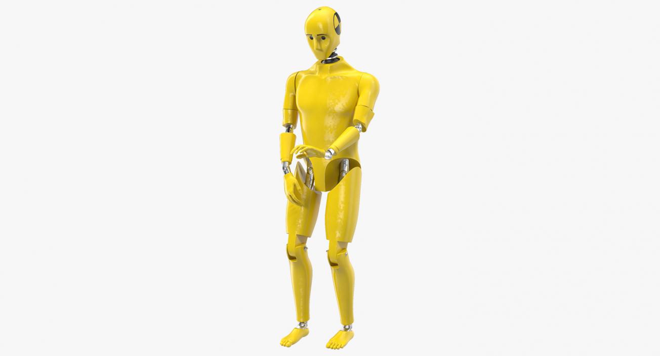 3D Crash Test Dummy Rigged model