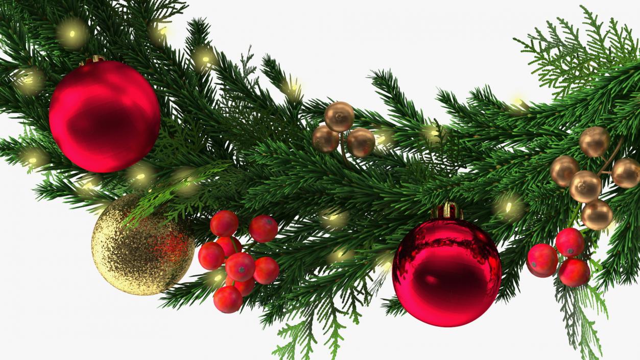 3D model Christmas Cheer Wreath with Red Bow