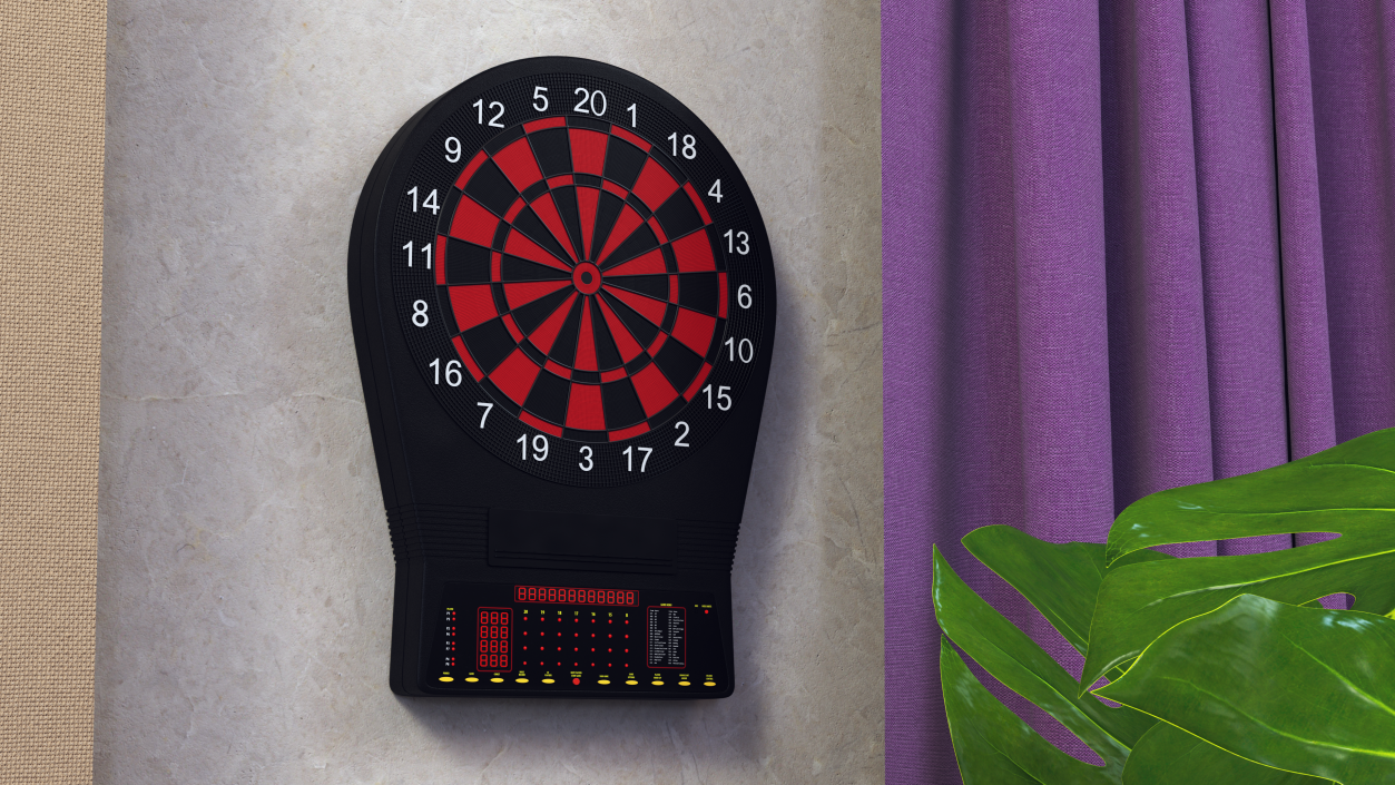 3D Electronic Dartboard with Scoreboard