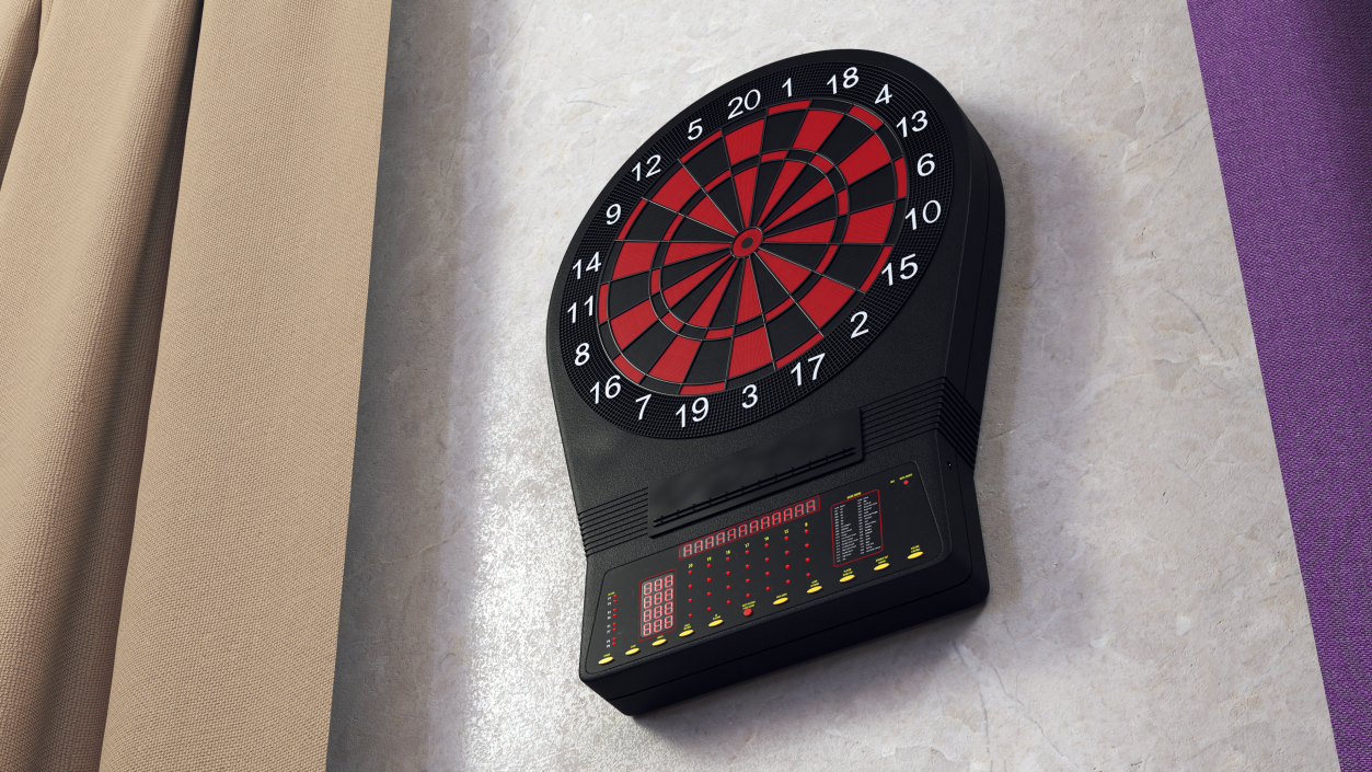 3D Electronic Dartboard with Scoreboard