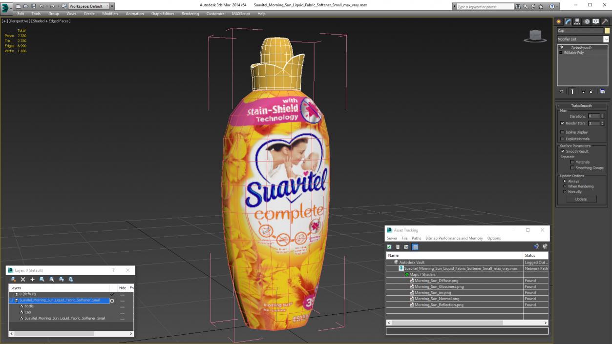 Suavitel Morning Sun Liquid Fabric Softener Small 3D model