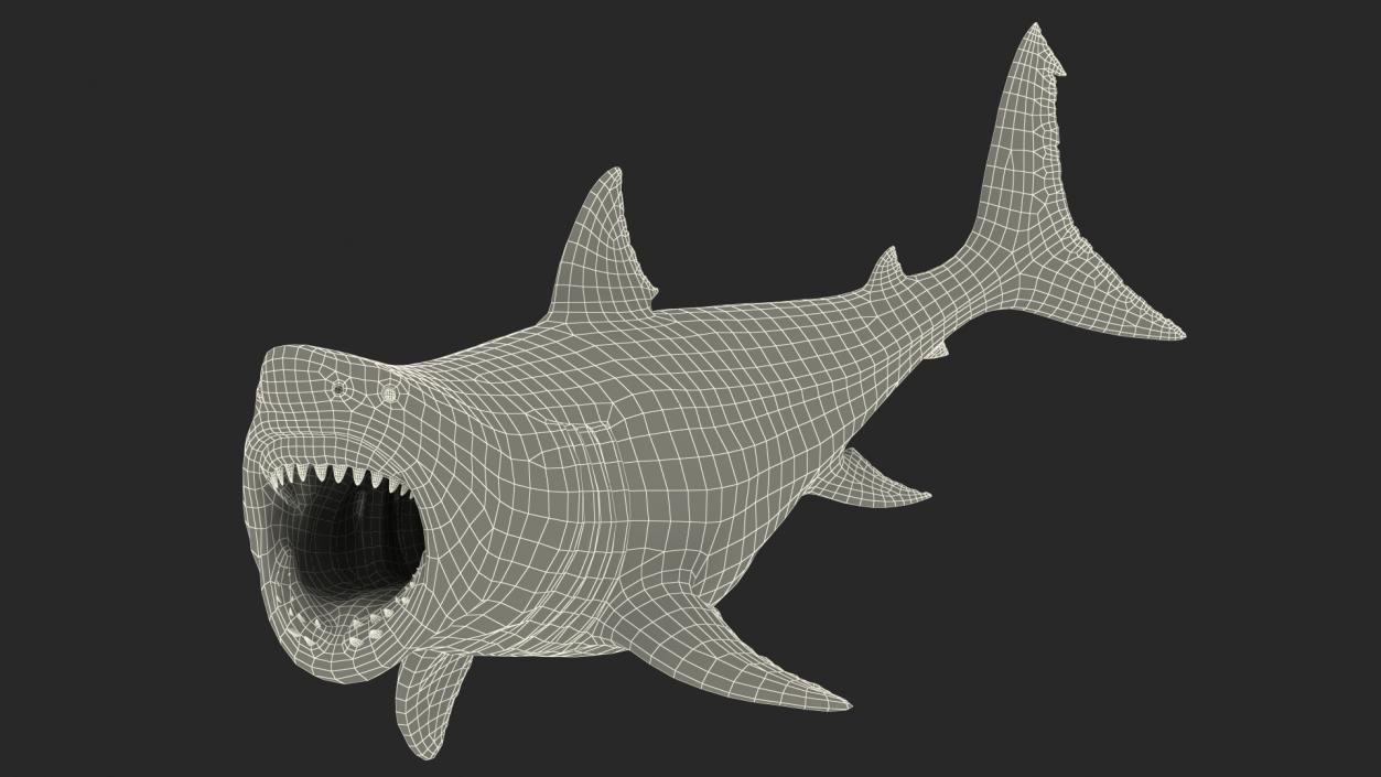 3D model Megalodon Aggressive Pose