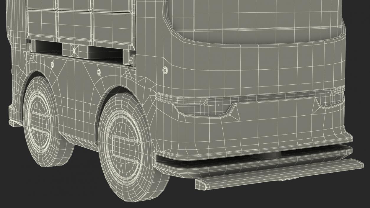 3D model Unmanned Ground Vehicle Delivery Robot Rigged