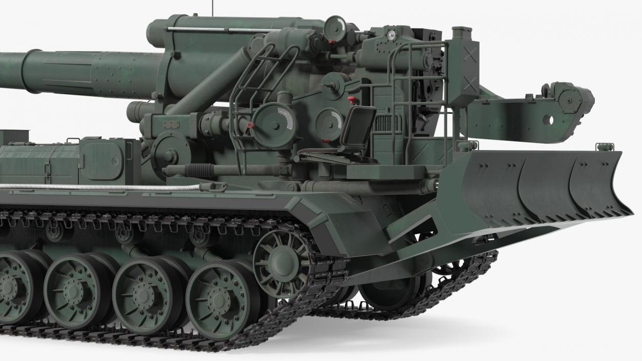 3D model 2S7 Pion Self Propelled Heavy Artillery Clean