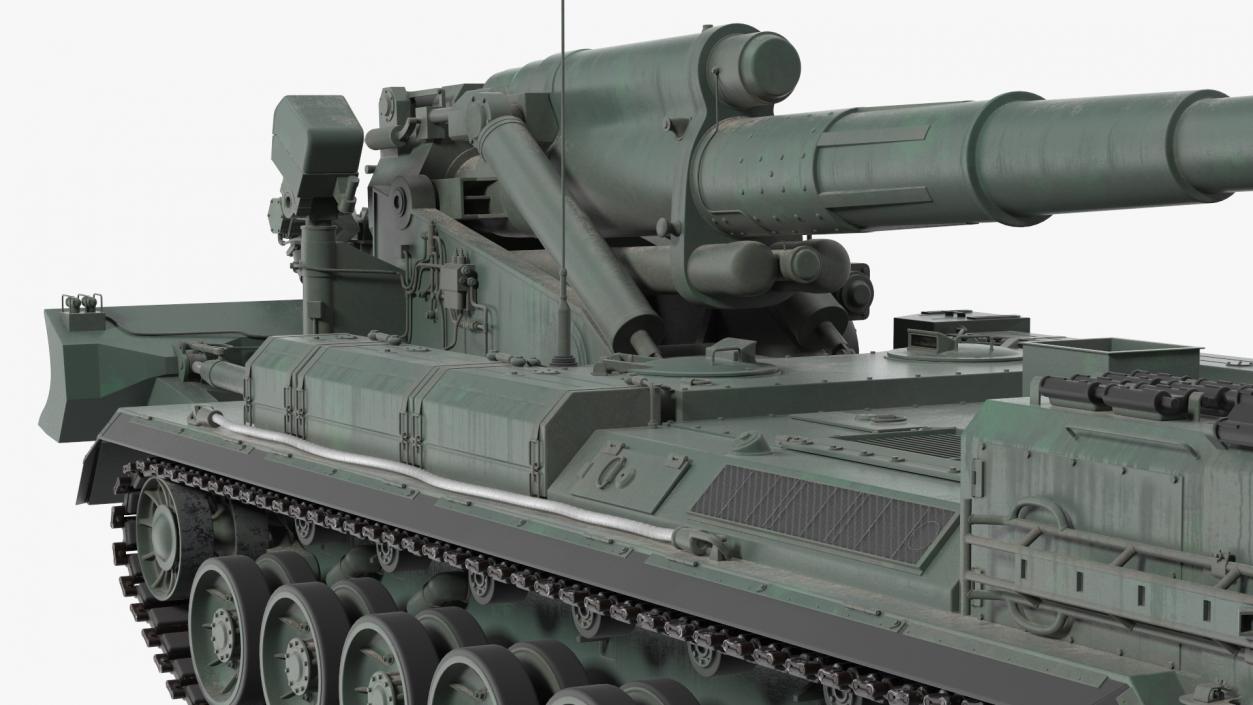 3D model 2S7 Pion Self Propelled Heavy Artillery Clean