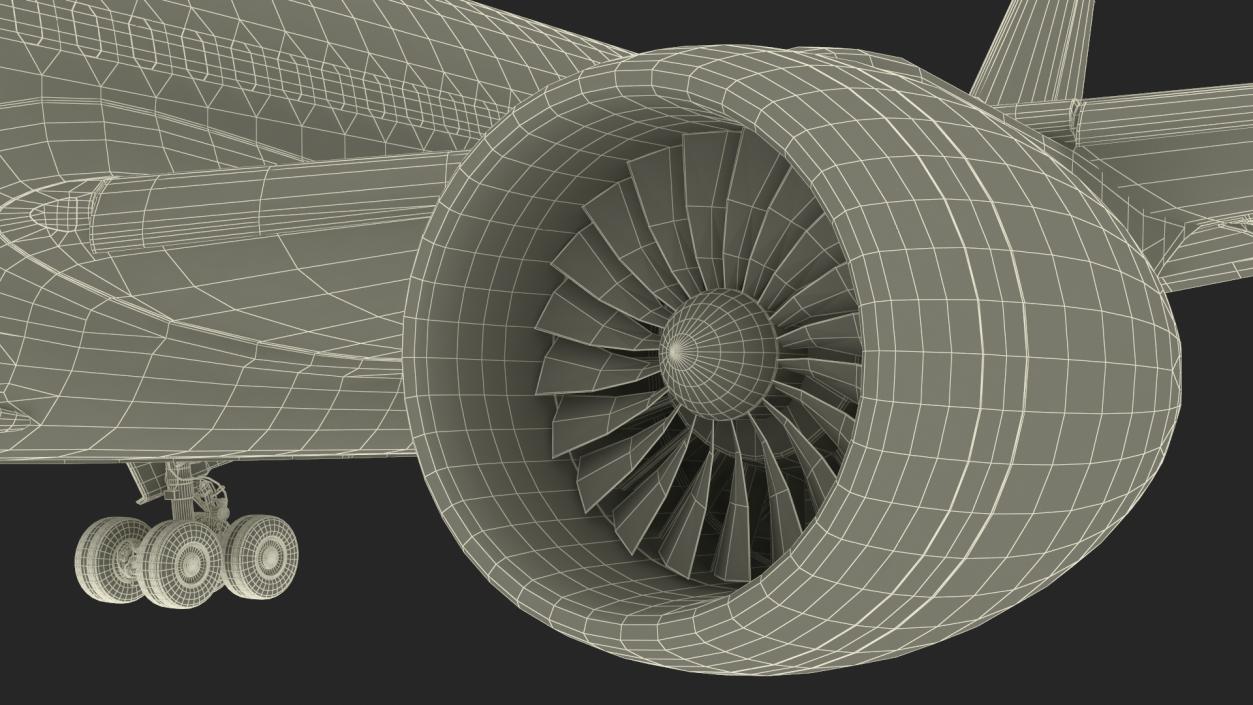 3D United Airlines Boeing 787-8 Dreamliner Rigged