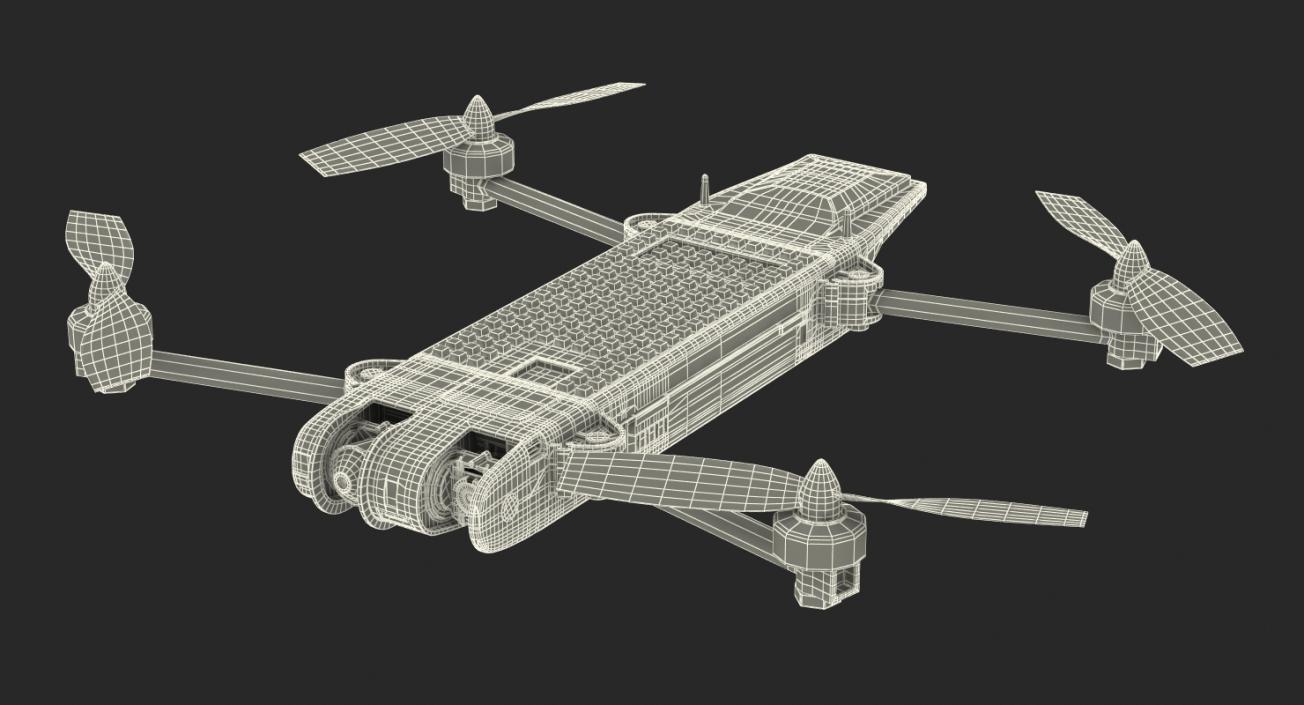 Small Military UAVs Rigged 2 Collection 3D model