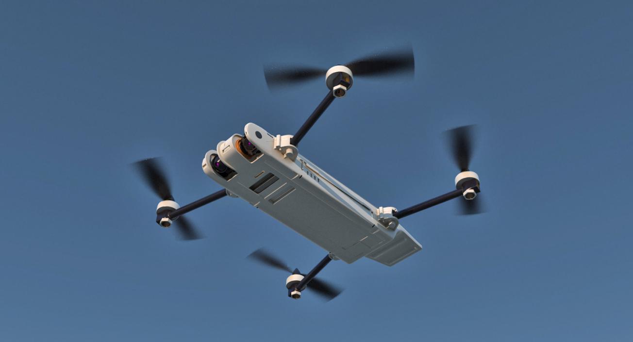 Small Military UAVs Rigged 2 Collection 3D model