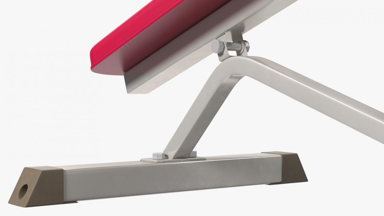 3D Crunch Bench Red