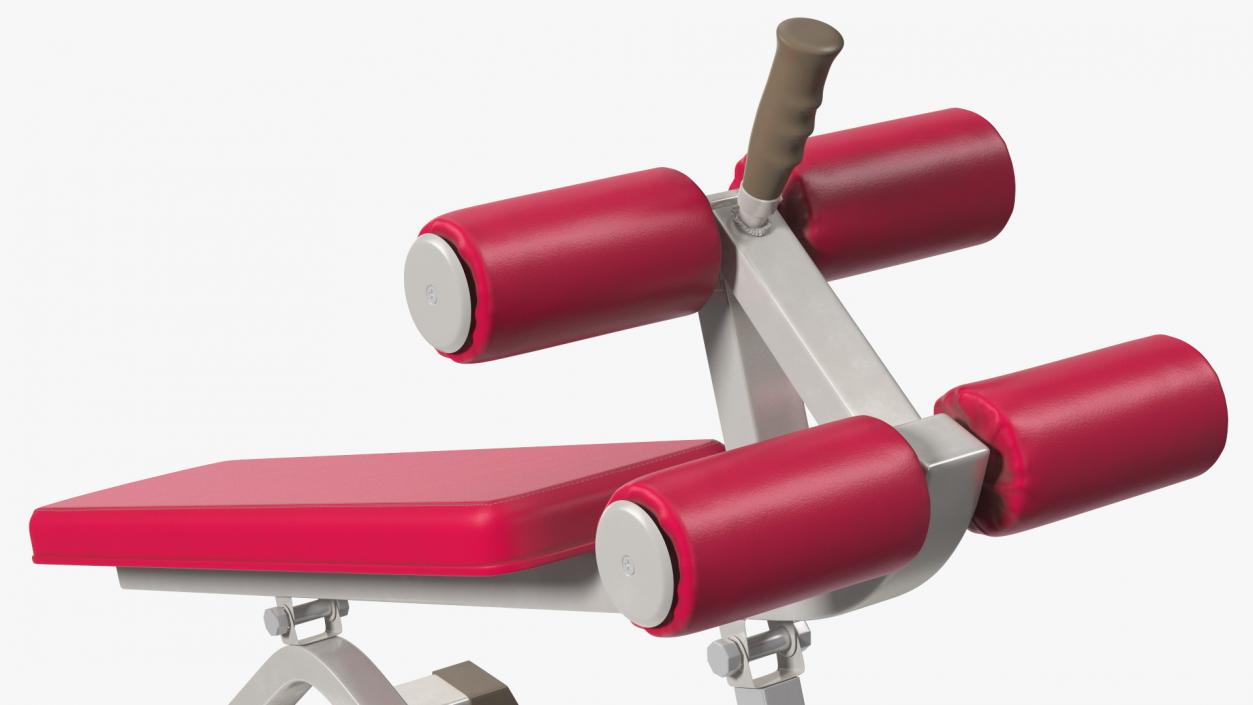 3D Crunch Bench Red