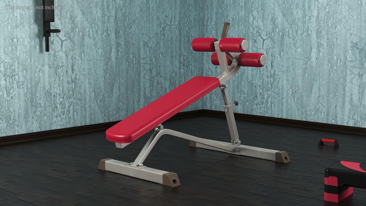 3D Crunch Bench Red