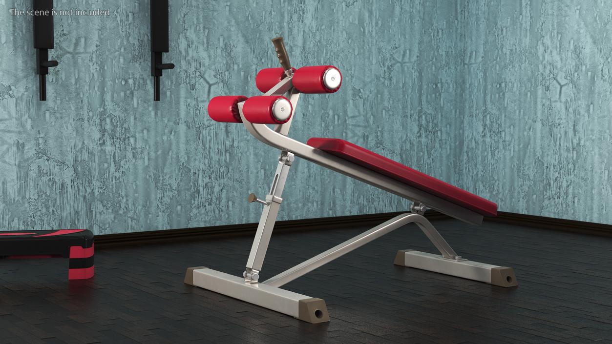 3D Crunch Bench Red