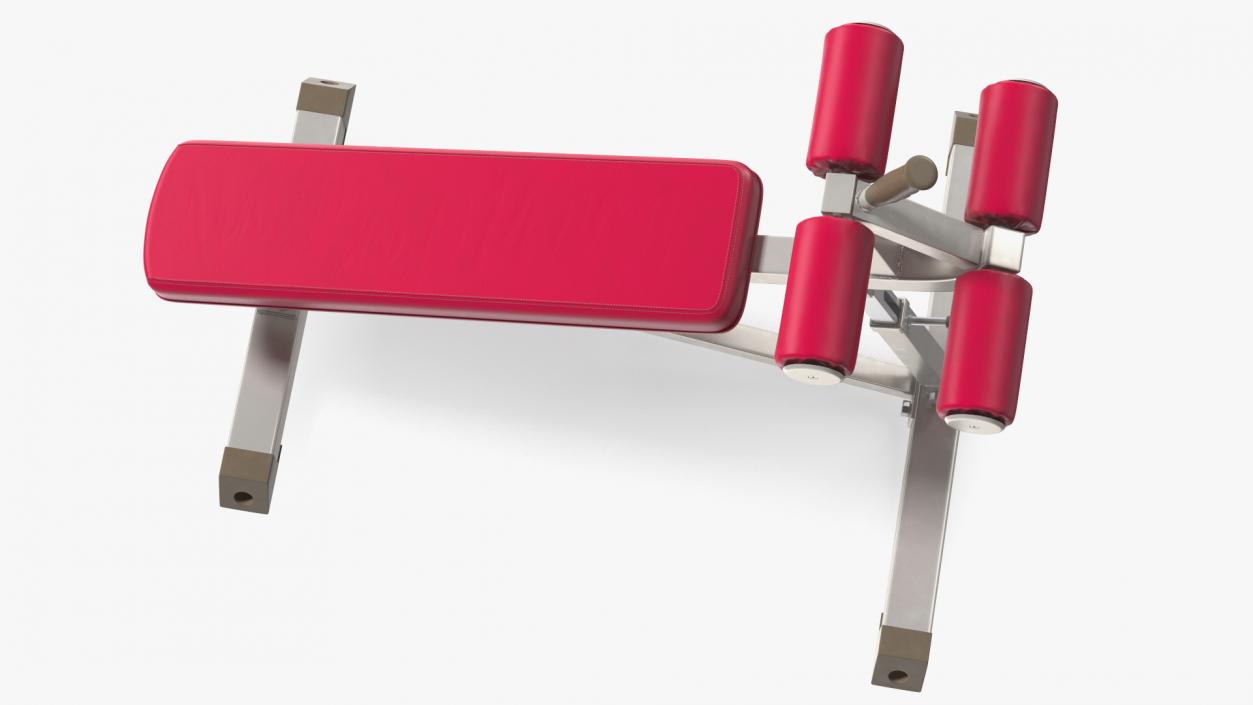 3D Crunch Bench Red