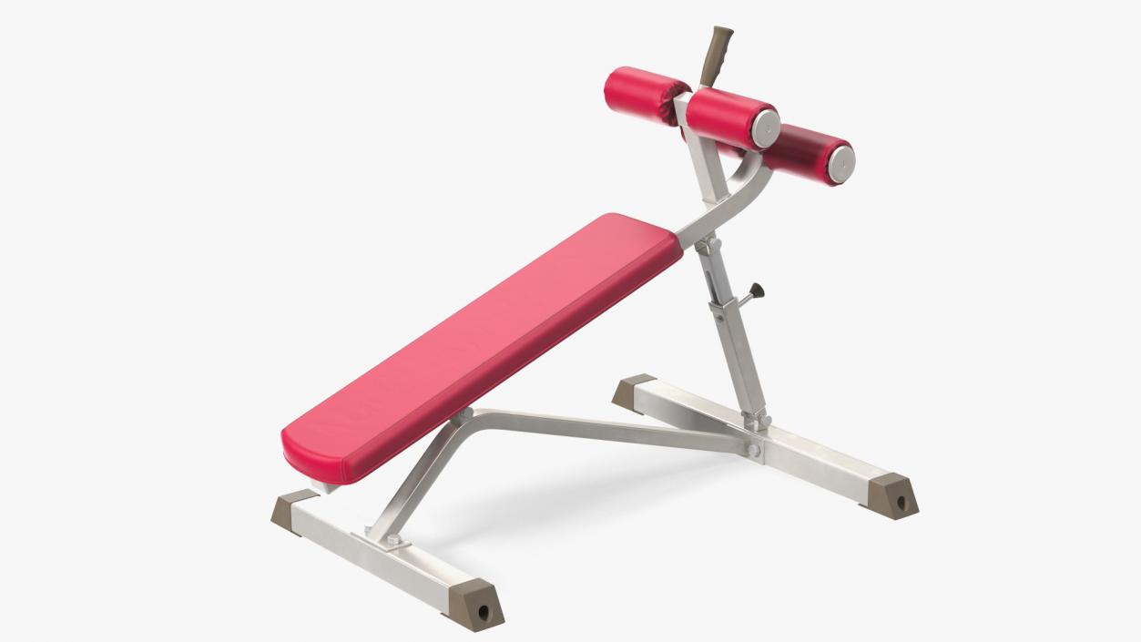 3D Crunch Bench Red