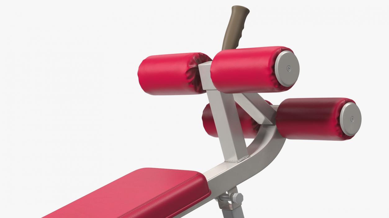 3D Crunch Bench Red