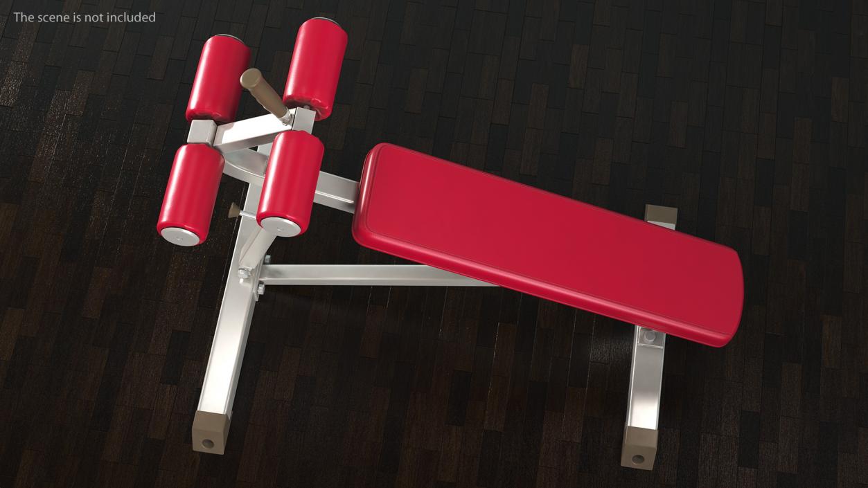 3D Crunch Bench Red