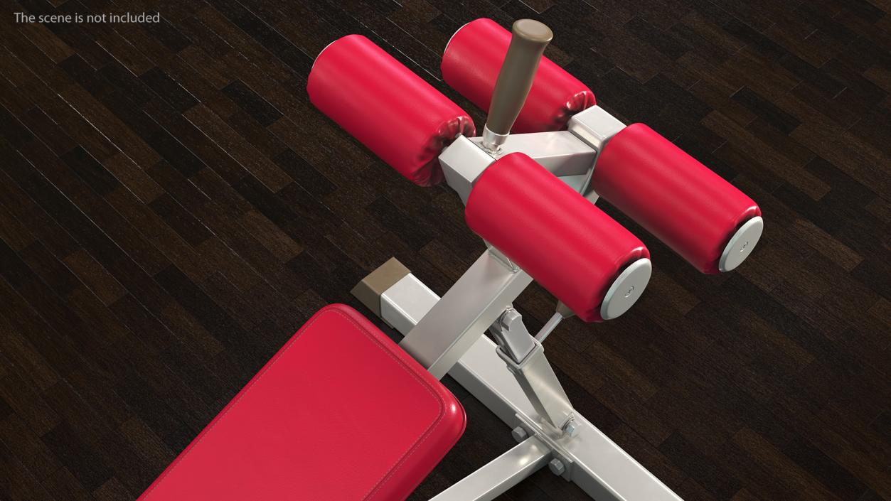 3D Crunch Bench Red