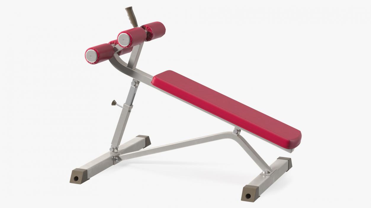 3D Crunch Bench Red