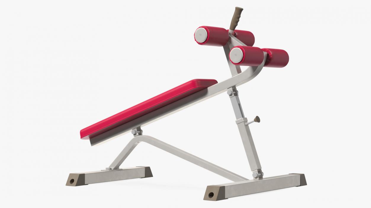 3D Crunch Bench Red