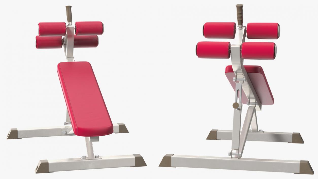 3D Crunch Bench Red