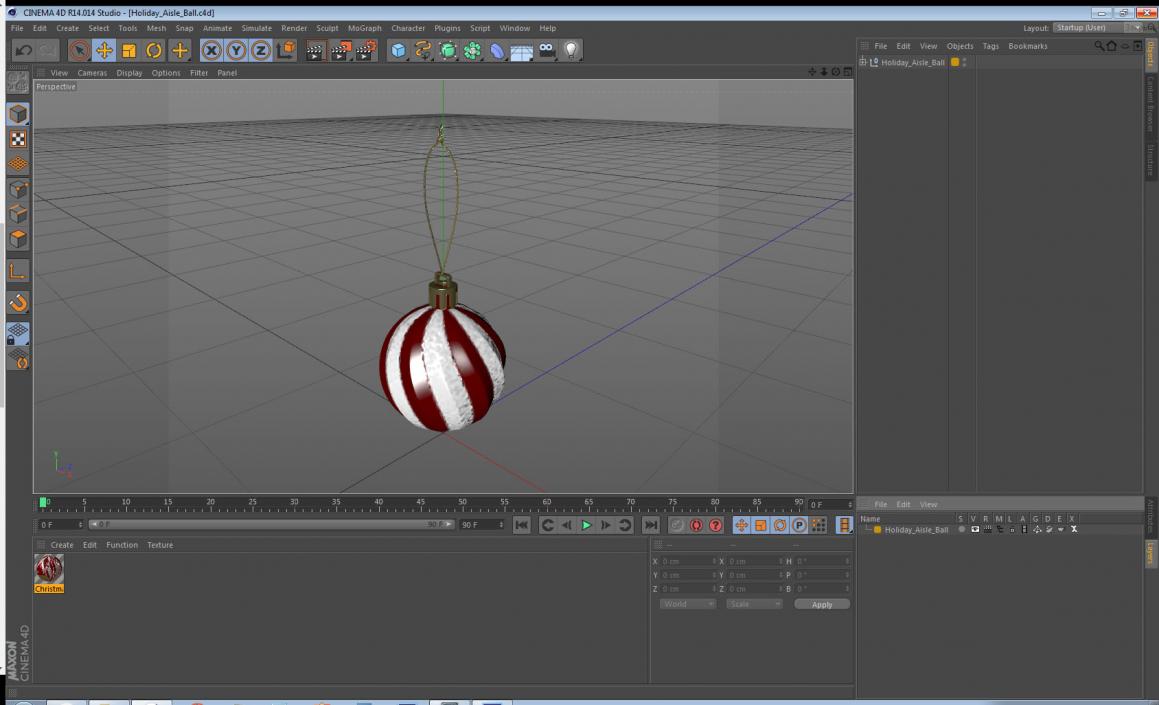 3D Holiday Aisle Ball model