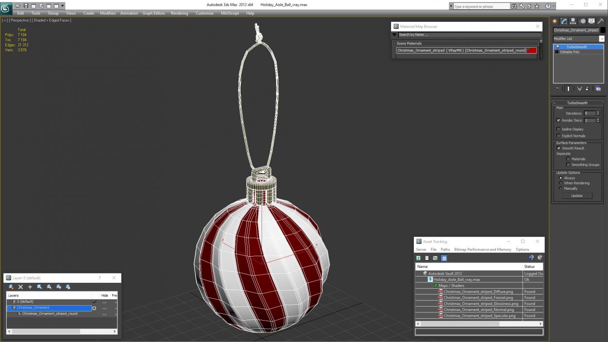 3D Holiday Aisle Ball model