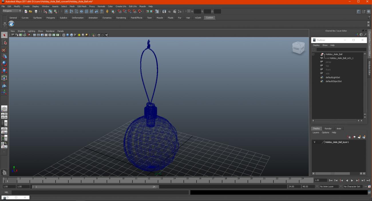 3D Holiday Aisle Ball model