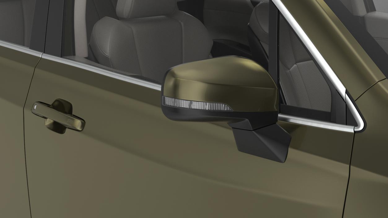 Green Subaru Forester 2022 Simple Interior 3D