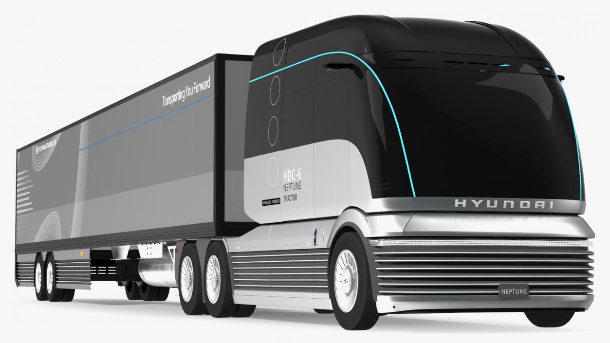 Hyundai HDC-6 Hydrogen Semi Truck Simple Interior 3D model