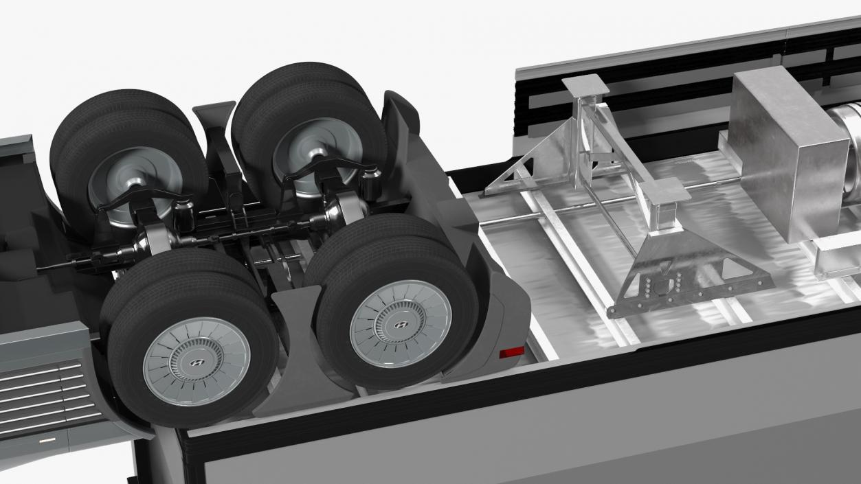 Hyundai HDC-6 Hydrogen Semi Truck Simple Interior 3D model