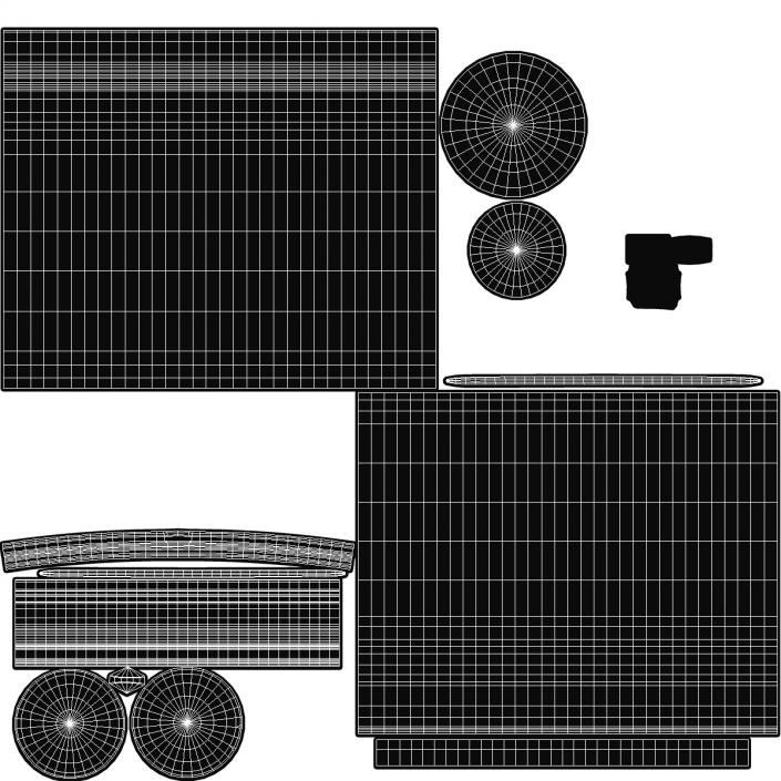 3D Empty Container Blank