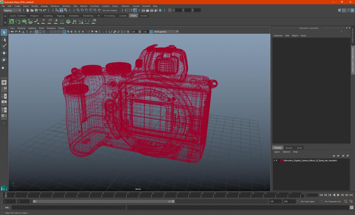 Mirrorless Digital Camera Nikon Z5 Body 3D model