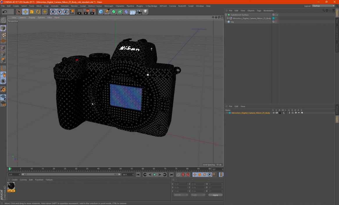 Mirrorless Digital Camera Nikon Z5 Body 3D model