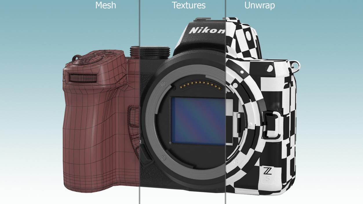 Mirrorless Digital Camera Nikon Z5 Body 3D model