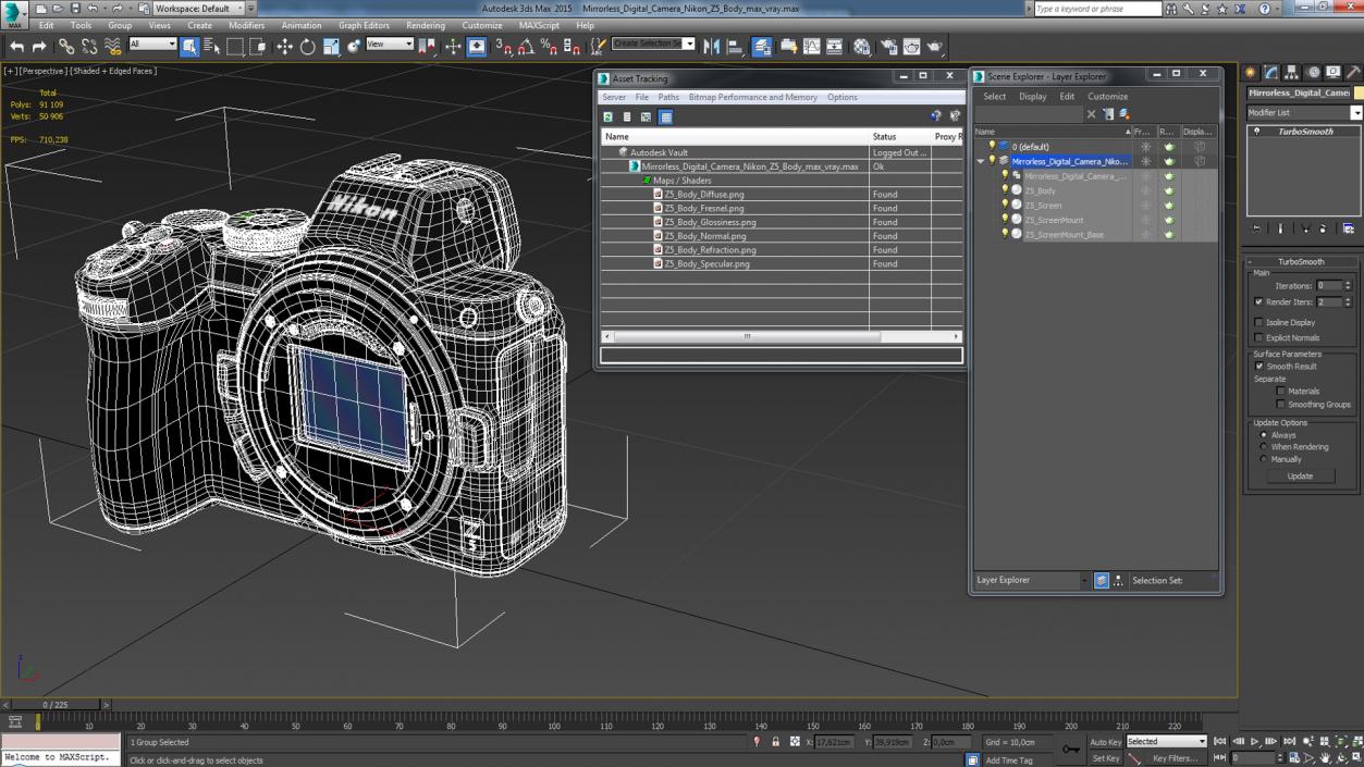 Mirrorless Digital Camera Nikon Z5 Body 3D model