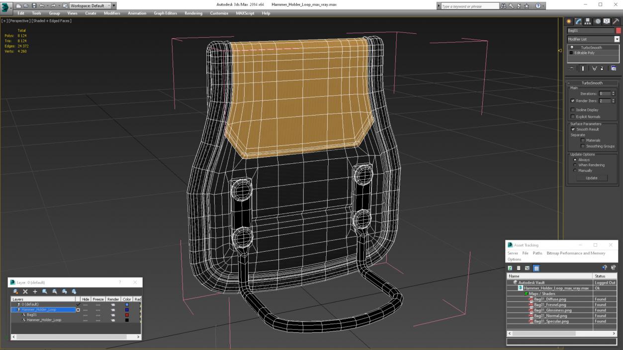 3D Hammer Holder Loop model