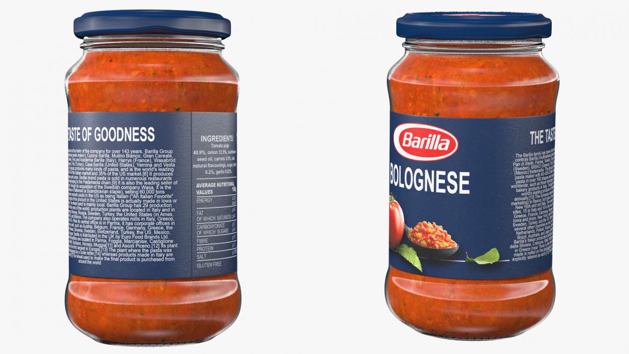 3D Barilla Meat Bolognese Sauce model