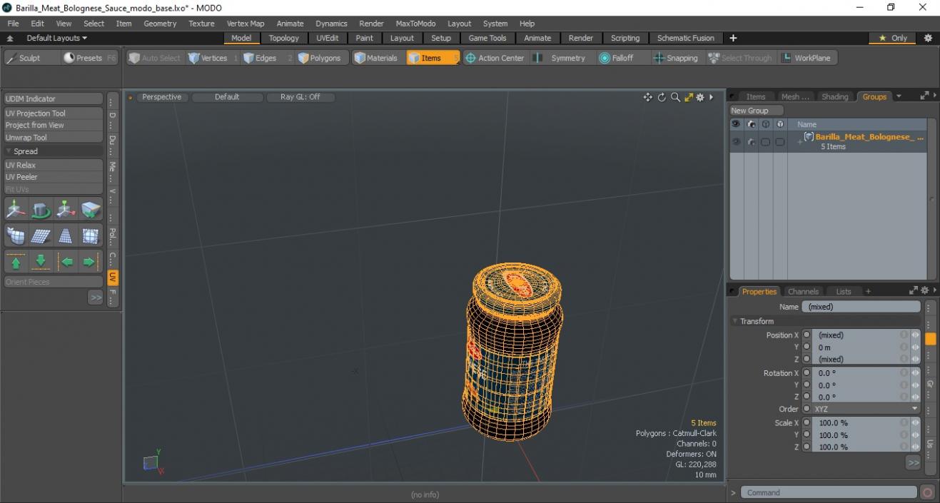 3D Barilla Meat Bolognese Sauce model