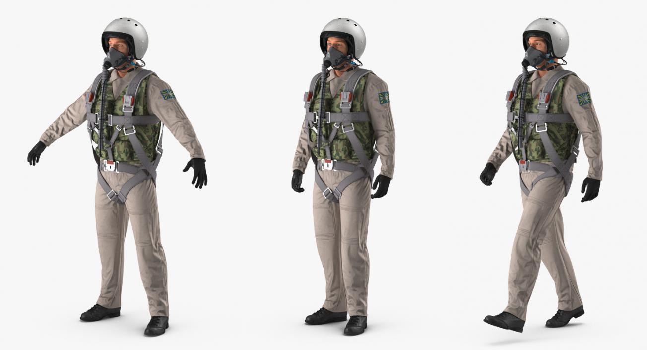 Jet Fighter Pilots Collection 3D model