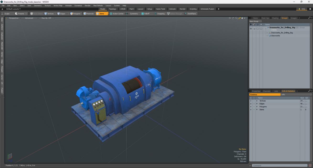 3D Drawworks for Drilling Rig