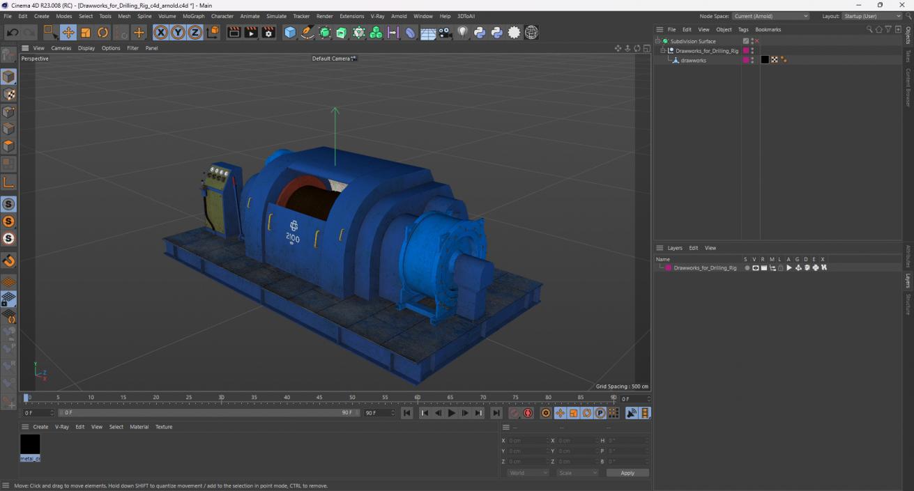 3D Drawworks for Drilling Rig