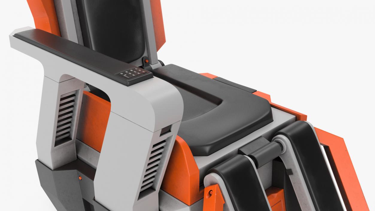 3D Futuristic Pilot Seat