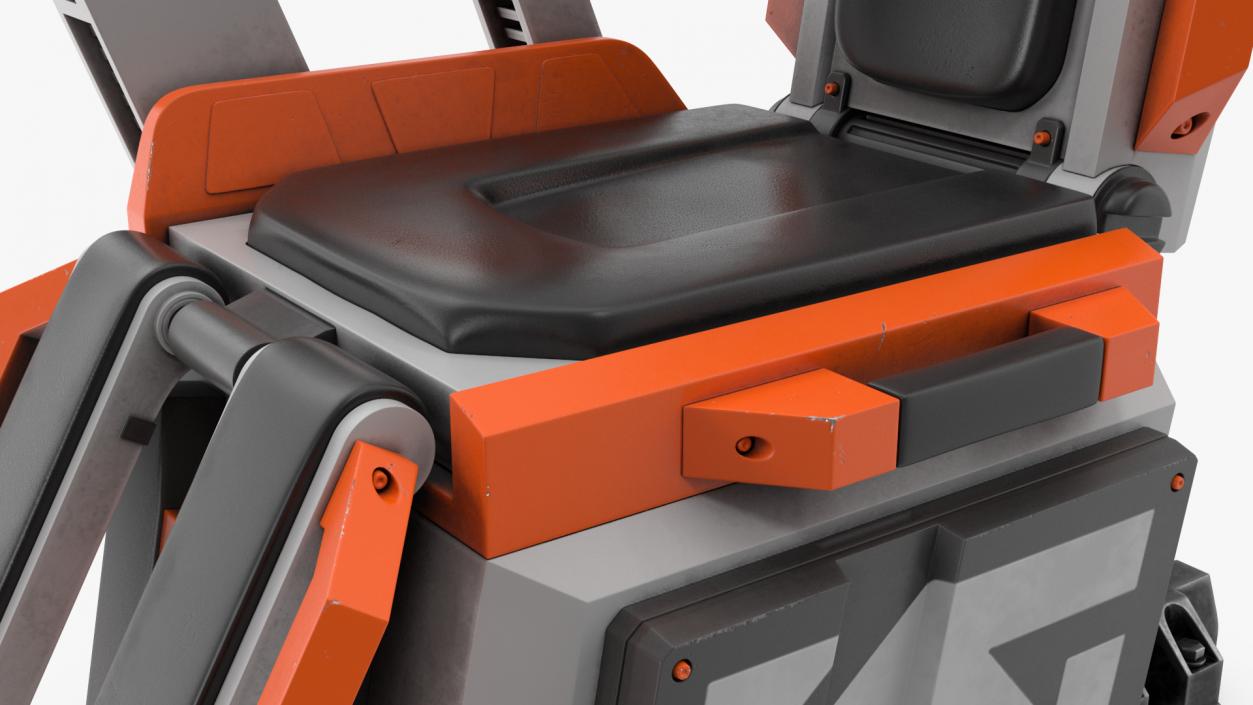 3D Futuristic Pilot Seat