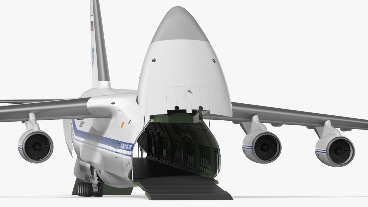 3D model Antonov An124 100 Ruslan Aircraft Rigged