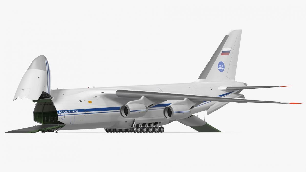 3D model Antonov An124 100 Ruslan Aircraft Rigged