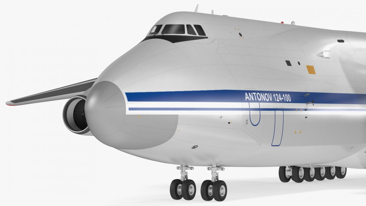 3D model Antonov An124 100 Ruslan Aircraft Rigged