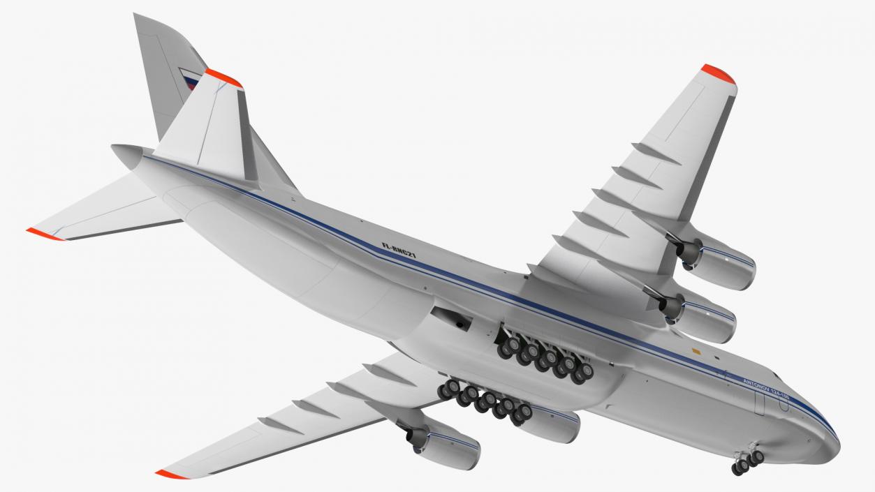 3D model Antonov An124 100 Ruslan Aircraft Rigged