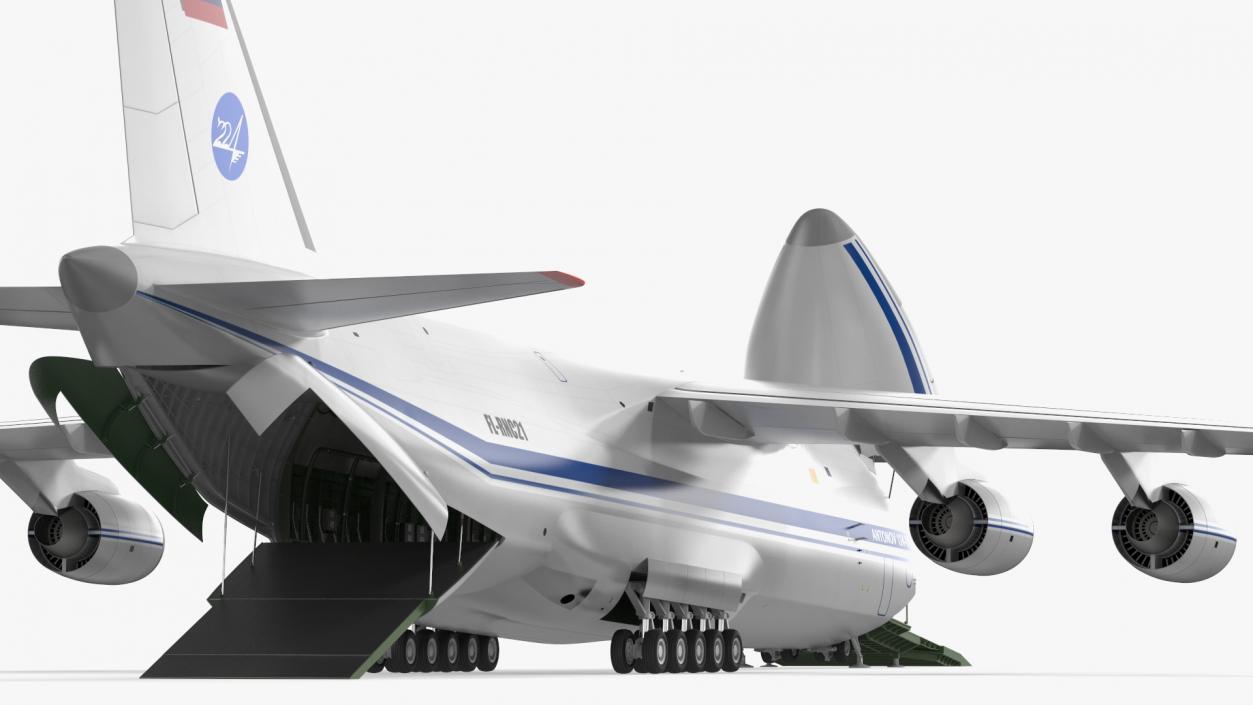 3D model Antonov An124 100 Ruslan Aircraft Rigged