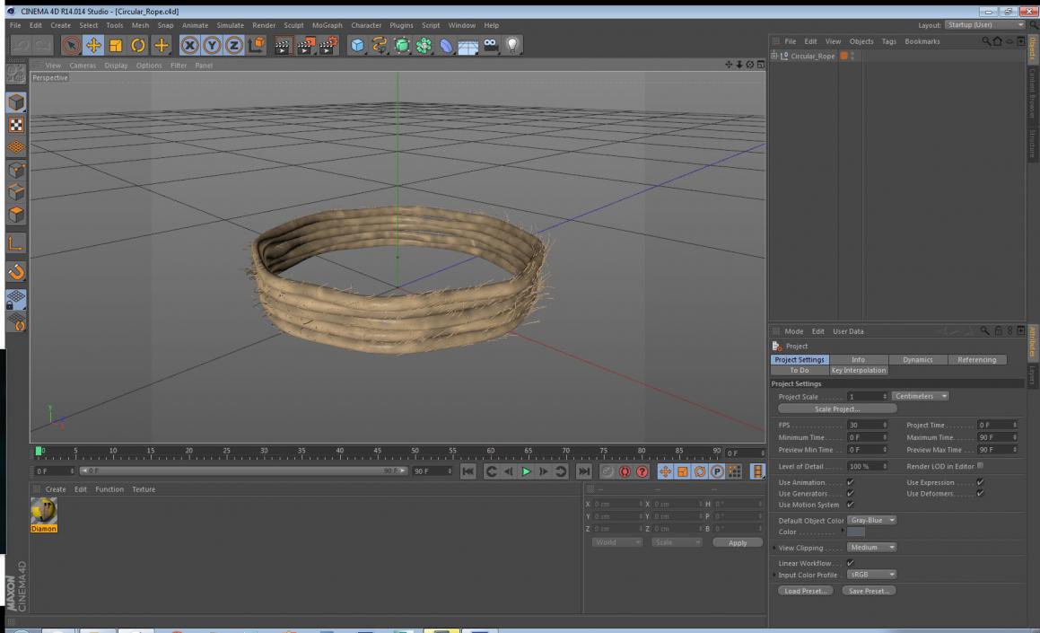 3D Circular Rope model